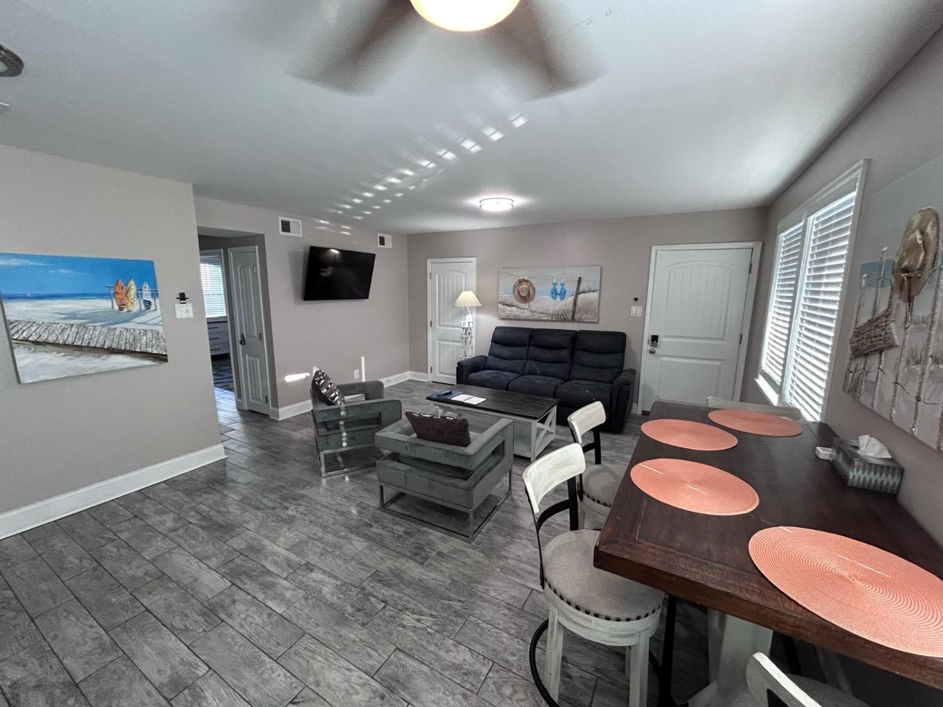 Beach Block Parking Modern Decor Porch Brigantine Exterior foto